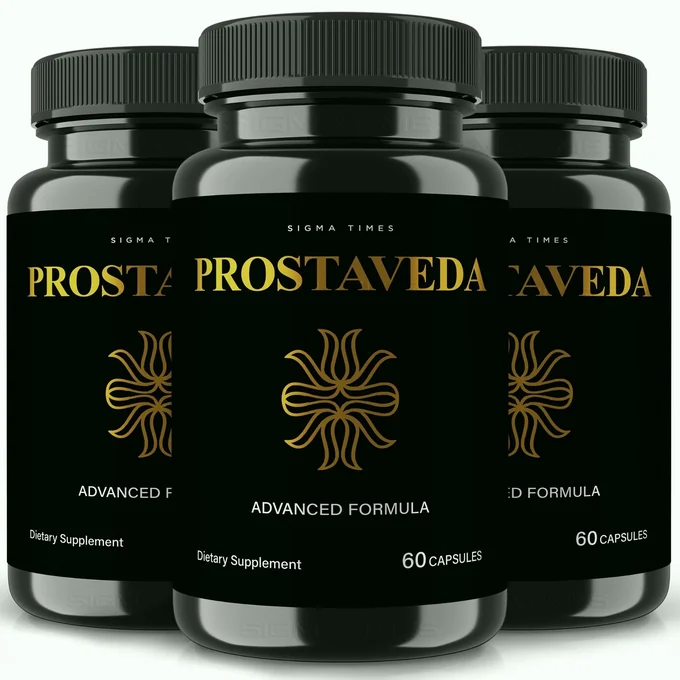 Prostaveda prostate and urinary wellness capsule bottles